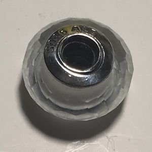 Pandora Fascinating White” Murano Glass  charm
